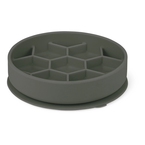 ZOLUX Miska silikonowa dla psa spowalniająca jedzenie M szara 16x16 cm