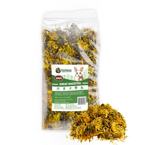 ProHerbs Kwiat nagietka 100g - piękna sierść, odporność i zdrowe trawienie!