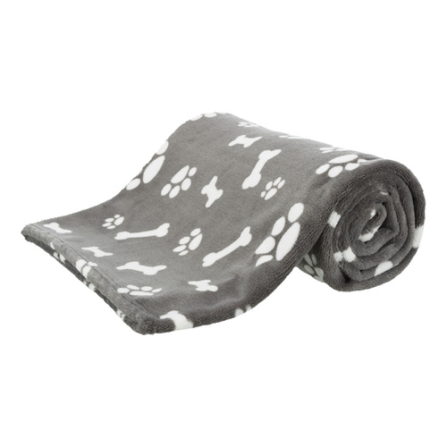 Trixie Kenny, kocyk, szary, plusz, 150 × 100 cm