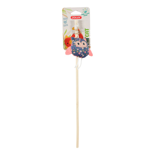 ZOLUX Zabawka dla kota wędka sowa, kwiaty ETHICAT 40 cm