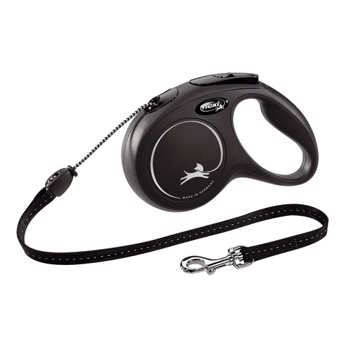 FLEXI Smycz automatyczna dla psa NEW CLASSIC linka M 5m czarna