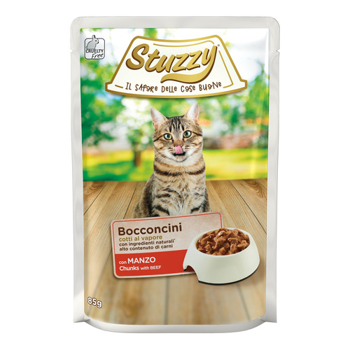 Stuzzy Bocconcini karma mokra dla kota wołowina w sosie 85 g