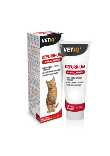 VetIQ Defurr-Um Pasta na kule włosowe 70g dla kota i królika