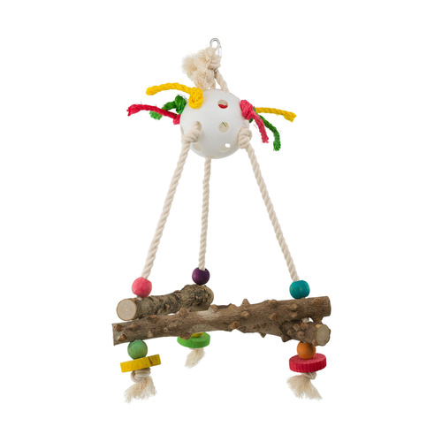 Panama Pet Zabawka, dla ptaków, wisząca, drewniana, 44 x 27,5 cm