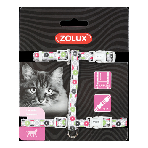 Zolux Szelki dla kota nylonowe regulowane ARROW kol. szary