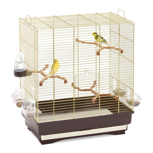 IMAC Carlotta klatka dla ptaków złoto/brązowa 50x30x56 cm