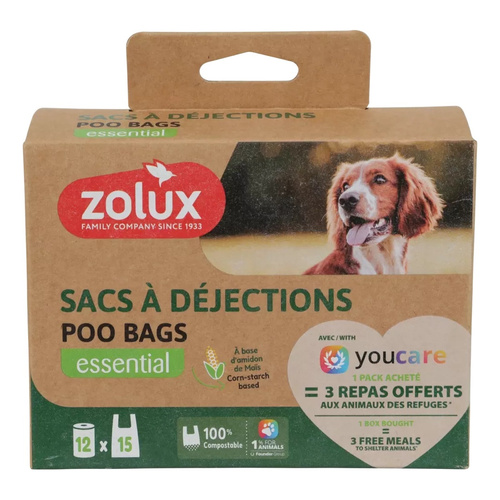 ZOLUX Ekologiczne woreczki na odchody x12