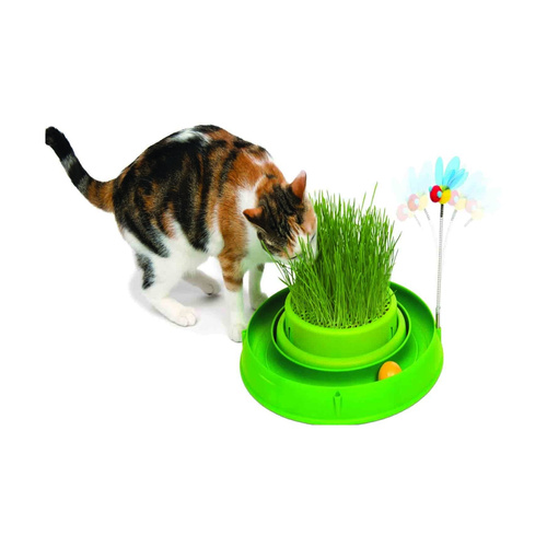 CatIt Tor  Play 'n Scratch z trawą, 4 x 36 x 39,5 cm, zielony