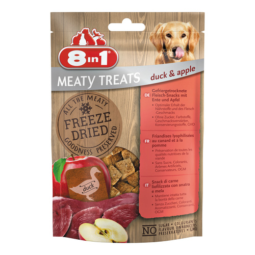 8in1 Przysmak dla psa liofilizowane Freeze Dried kaczka z jabłkiem 50 g