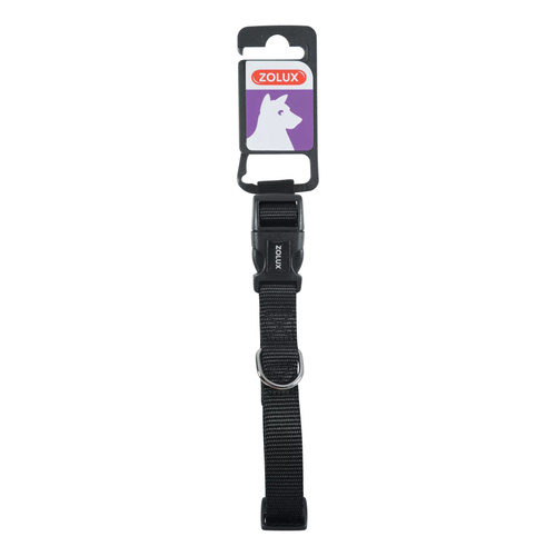Zolux Obroża dla psa nylonowa taśma 30/40cm 15mm kol. czarny