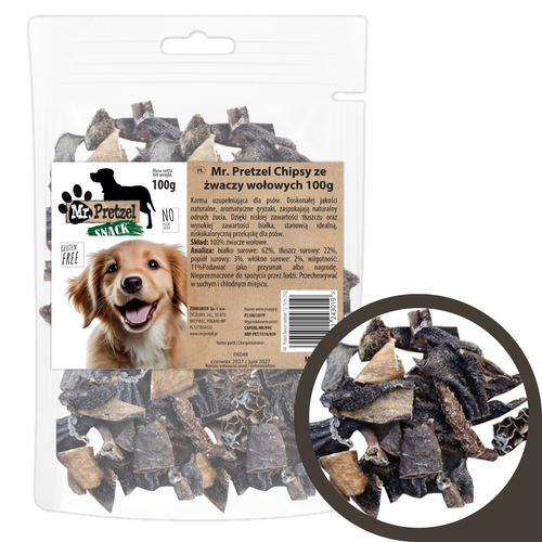 Mr. Pretzel Chipsy ze żwaczy wołowych 100g
