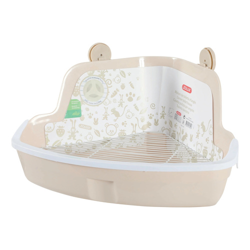 ZOLUX Toaleta narożna dla gryzonia duża 415x310x205 mm kol. beżowy