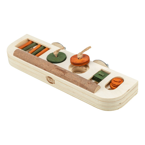 Trixie Snack toy, zabawka logiczna, dla ptaków, drewno, 25 x 9 x 4 cm