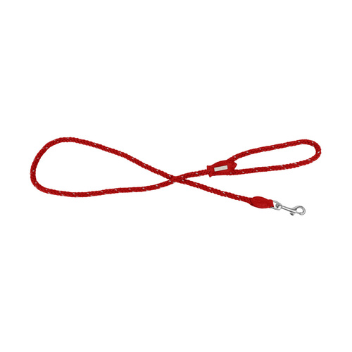 Barry King Smycz dla psa, Rope, Czerwona,  Sznur Odblaskowy,  120cm/10mm