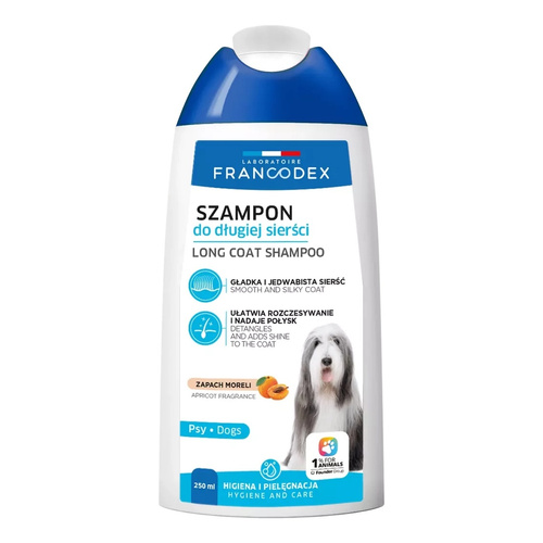 FRANCODEX PL Szampon dla psa do długiej sierści, bez parabenów 250 ml