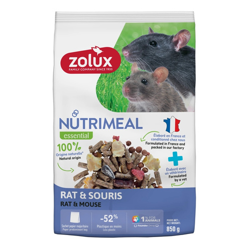 ZOLUX Karma mieszanka dla myszy szczura NUTRIMEAL 4 850g