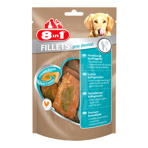 8in1 Przysmak dla psa filety dentystyczne S 80g