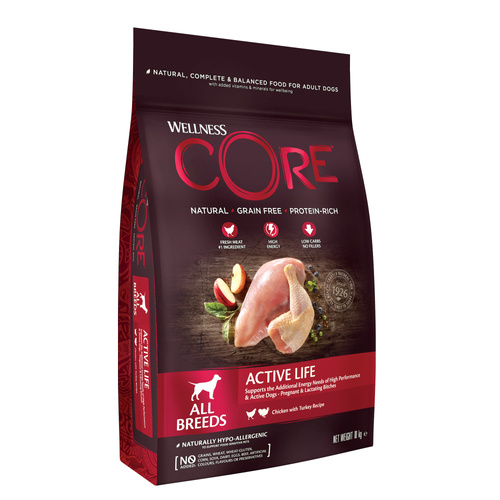 Wellness Core Adult Original karma sucha dla dorosłych psów średnich ras indyk i kurczak 10kg