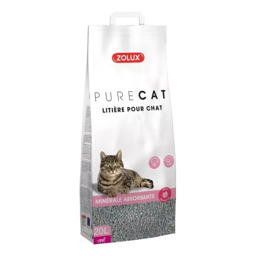 ZOLUX Żwirek dla kota mineralny pochłaniający perfumowany PURECAT 20 l