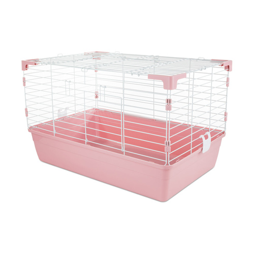 Panama Pet Klatka dla gryzoni i królika, 69 x 44,5 x 43 cm, biało/różowa