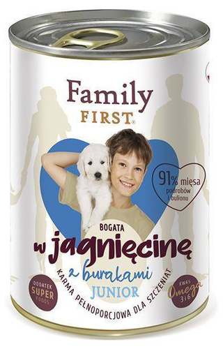 Family First JAGNIĘCINA buraki junior dla psa 400g