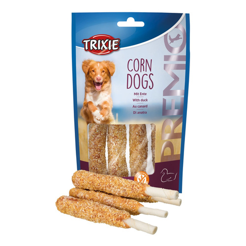 Trixie Premio KACZKA na pałce ze Skóry przysmak dla Psa 100g