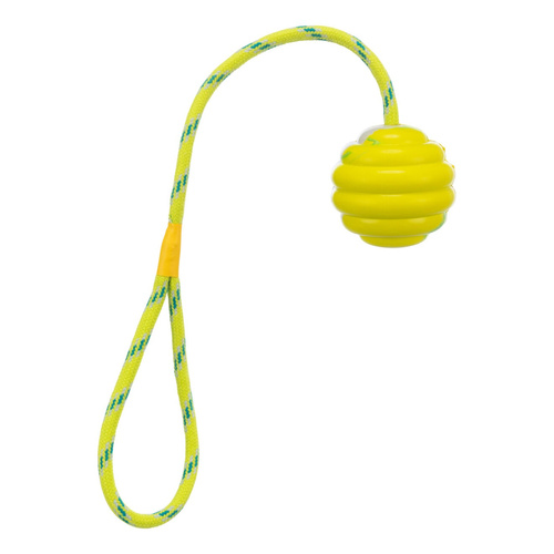 Trixie PIŁKA poskręcana z KAUCZUKU na sznurku 6/30cm