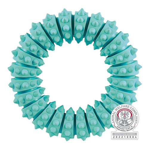 Trixie DENTAfun RING miętowy KAUCZUKOWA zabawka dla psa 12cm