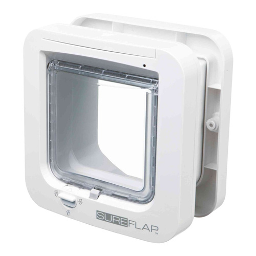 Trixie Drzwi dla kota z systemem identyfikującym SureFlap 4-Way, białe, 21x21 cm
