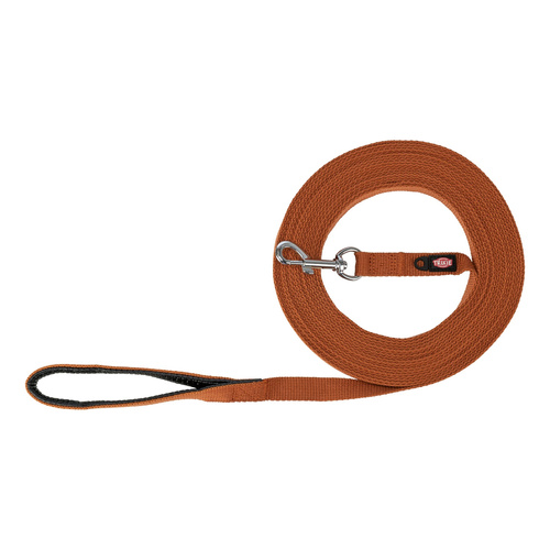 Trixie Smycz treningowa, dla psa, bawełna, rdzawa, M: 10 m/20 mm