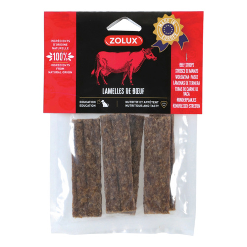 Zolux Przysmak naturalny dla psa Paski z wołowiny 100 g