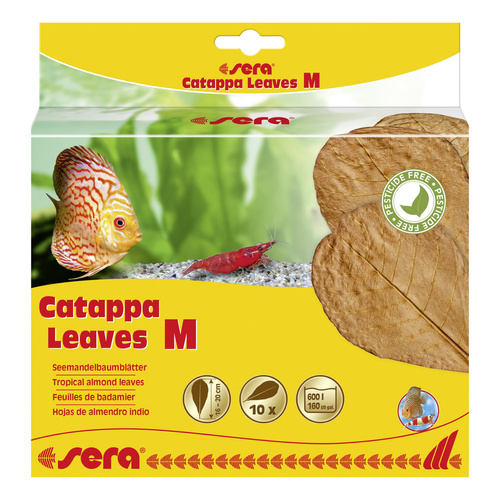Sera Liście migdałecznika - Catappa Leaves M 18 cm 10szt/OPAK