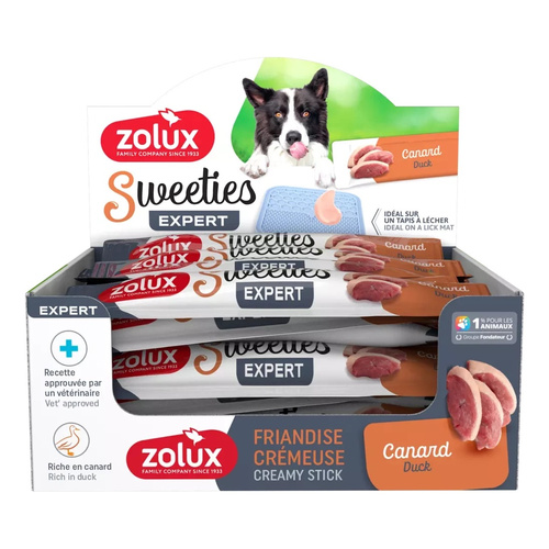 ZOLUX Przysmak kremowy dla psa SWEETIES z kaczką 14 g
