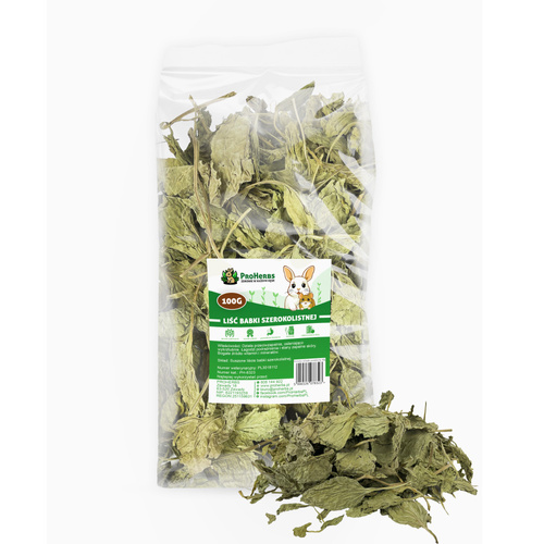 ProHerbs Liść babki szerokolistnej 100g - trawienie, odporność, skóra!