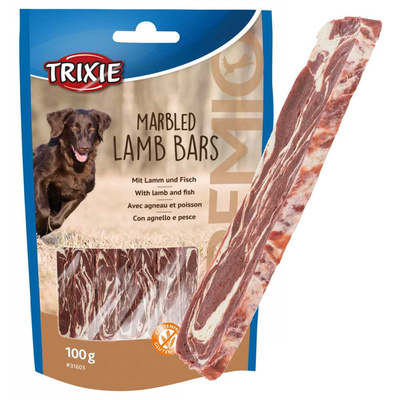 Trixie PREMIO Paski Jagnięcina Ryba przysmak dla Psa 100g
