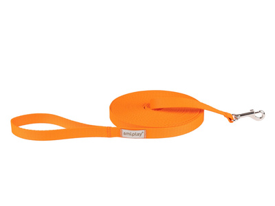 amiplay Smycz treningowa Samba L 10m Pomarańczowy