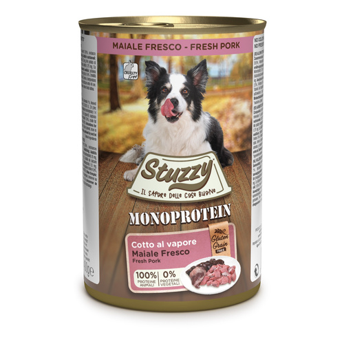 Stuzzy Monoprotein karma mokra dla psa świeża wieprzowina pasztet 400 g