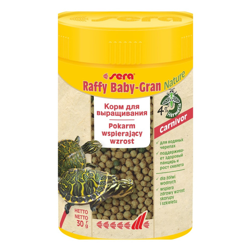 Sera Raffy Baby-Gran Nature 100 ml granulat - gady pokarm wspierający wzrost