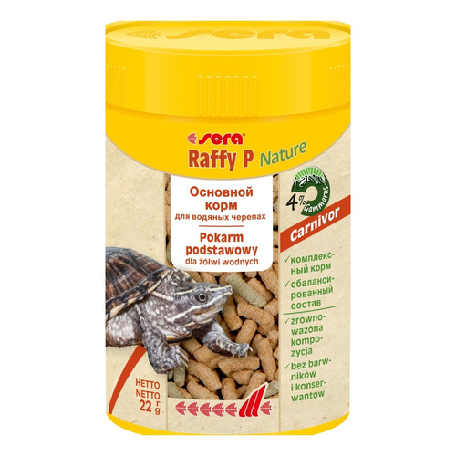 Sera Raffy P Nature 100 ml granulat - gady pokarm podstawowy