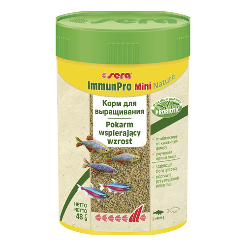 Sera ImmunPro Mini Nature 100 ml - pokarm wolnotonący dla ryb poniżej 4cm