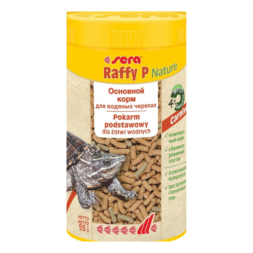 Sera Raffy P Nature 250 ml granulat - gady pokarm podstawowy