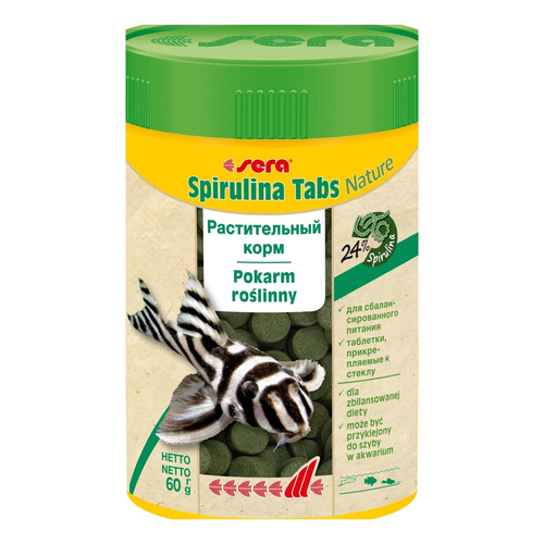 Sera Spirulina Tabs Nature 100 ml - pokarm roślinny