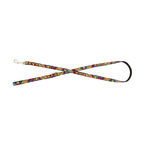 Barry King Smycz dla psa, czarna, wzór picasso, taśma polipropylenowa, 16mm/120cm