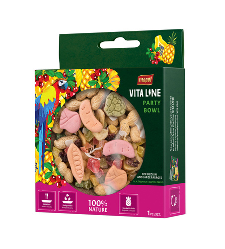 Vitapol Vitaline Party Bowl dla średnich i dużych papug