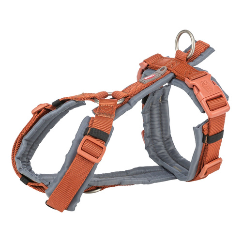 Trixie Premium trekking, szelki, dla psa, rdzawe/grafit, S: 36-44 cm/15 mm
