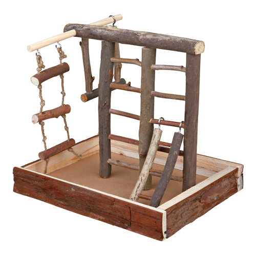 Trixie Plac zabaw dla ptaków, drewniany, 28×25×22 cm