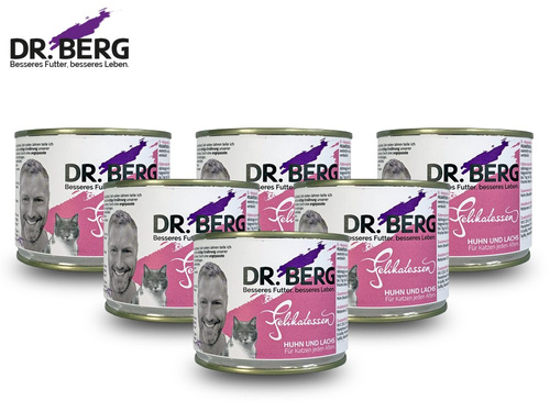 DR. BERG Felikatessen - kurczak i łosoś (opak.zbiorcze 6x200 g)