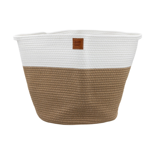 Barry King kosz na zabawki, dla psa, biały/ beżowy, materiał sznurek bawełn