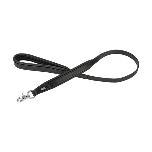 Barry King Smycz skórzana, 20 mm / 100 cm, czarny,  przeszywana