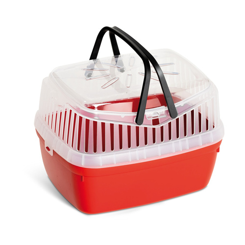 Panama Pet Transporter dla gryzoni i królików, czerwony,  30x23x21cm